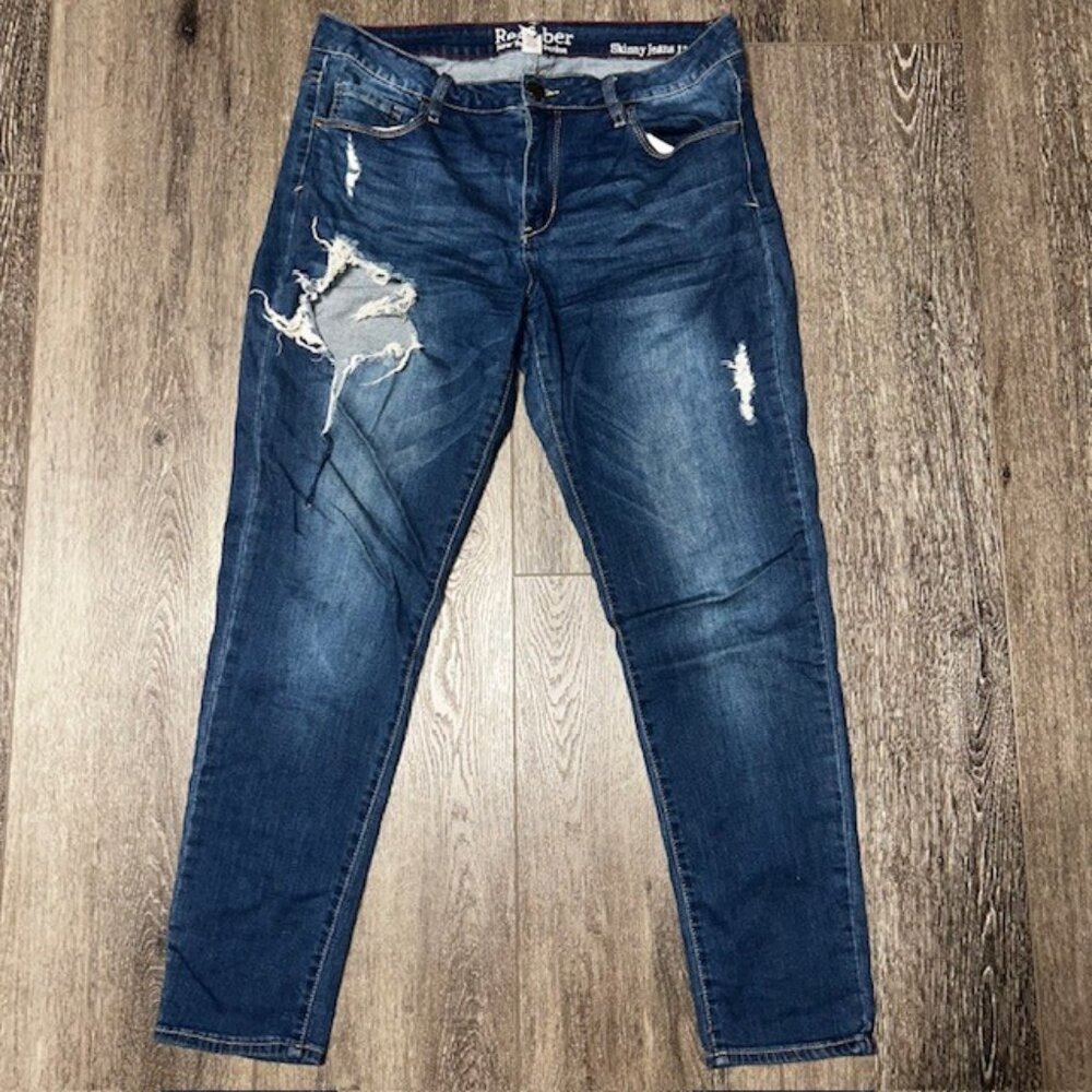 Resfeber Denim Jeans Skinny High Rise Distressed Women's Size 12